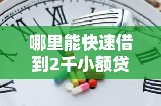 哪里能快速借到2千小额贷款