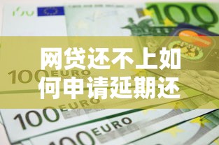 网贷还不上如何申请延期还款