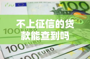 不上征信的贷款能查到吗