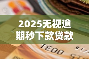 2025无视逾期秒下款贷款平台合集