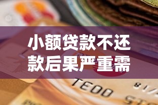 小额贷款不还款后果严重需谨慎