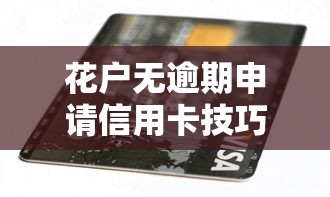 花户无逾期申请信用卡技巧指南