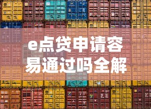 e点贷申请容易通过吗全解析
