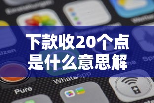 下款收20个点是什么意思解析