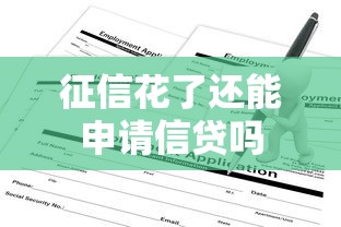 征信花了还能申请信贷吗