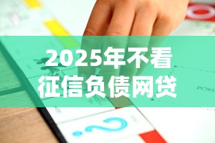 2025年不看征信负债网贷推荐