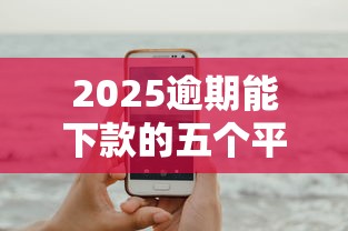 2025逾期能下款的五个平台