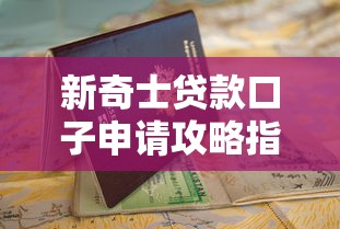 新奇士贷款口子申请攻略指南