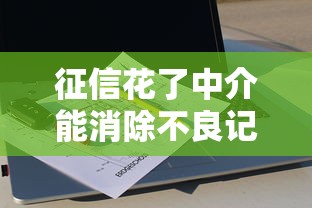 征信花了中介能消除不良记录吗