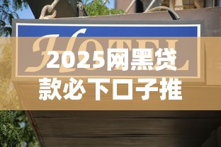 2025网黑贷款必下口子推荐