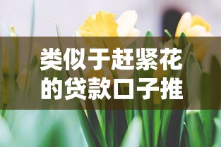 类似于赶紧花的贷款口子推荐