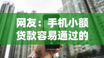网友：手机小额贷款容易通过的？求介绍几款2020年12月容易下款的口子