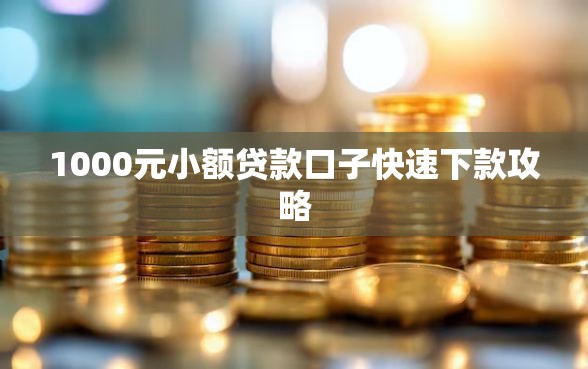 1000元小额贷款口子快速下款攻略