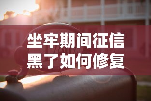 坐牢期间征信黑了如何修复