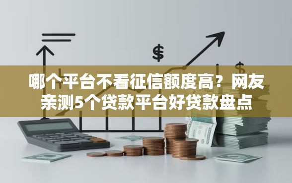 哪个平台不看征信额度高？网友亲测5个贷款平台好贷款盘点