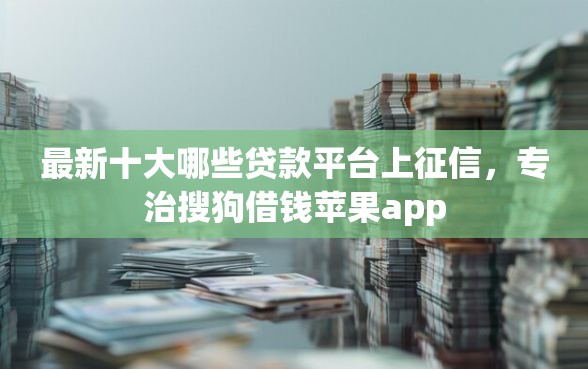 最新十大哪些贷款平台上征信，专治搜狗借钱苹果app