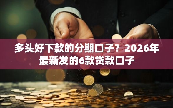 多头好下款的分期口子？2026年最新发的6款贷款口子