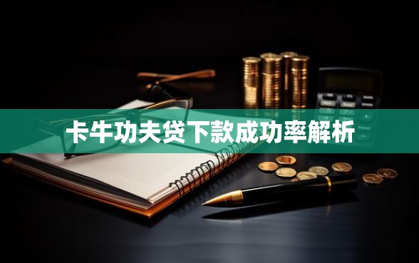 卡牛功夫贷下款成功率解析