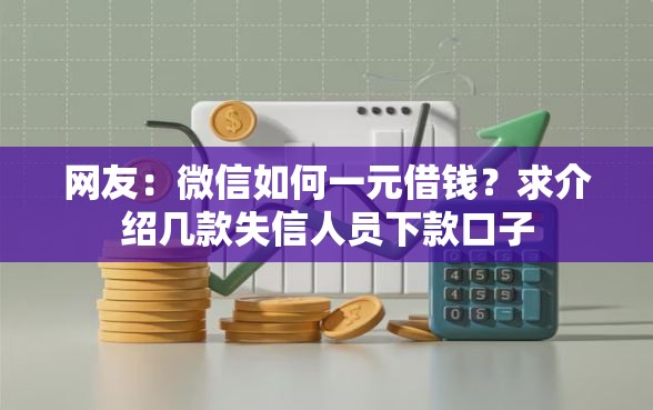 网友：微信如何一元借钱？求介绍几款失信人员下款口子