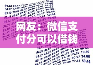 网友：微信支付分可以借钱么？求介绍几款黑户借1000借款平台能放款