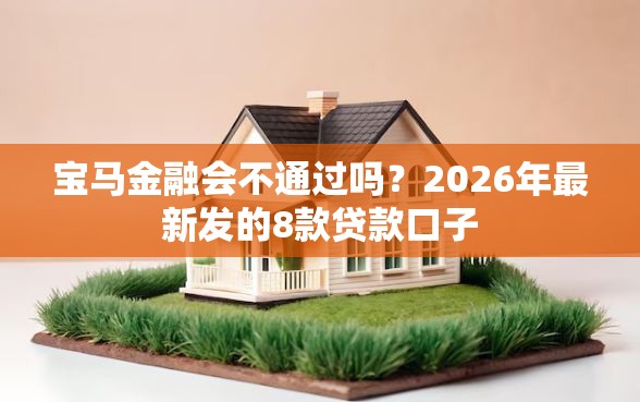 宝马金融会不通过吗？2026年最新发的8款贷款口子