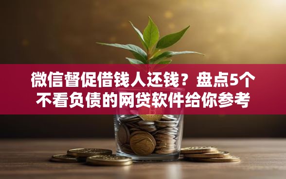 微信督促借钱人还钱？盘点5个不看负债的网贷软件给你参考