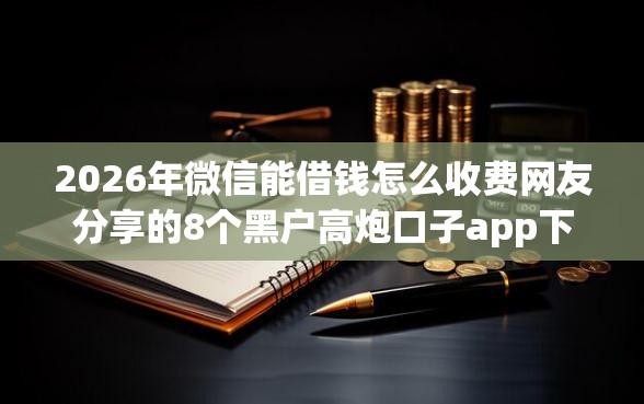 2026年微信能借钱怎么收费网友分享的8个黑户高炮口子app下载我觉得不错！