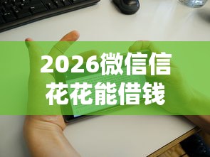 2026微信信花花能借钱，差1000元就选这5个平台