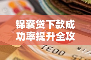 锦囊贷下款成功率提升全攻略