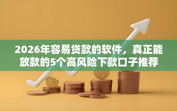 2026年容易贷款的软件，真正能放款的5个高风险下款口子推荐