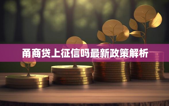 甬商贷上征信吗最新政策解析
