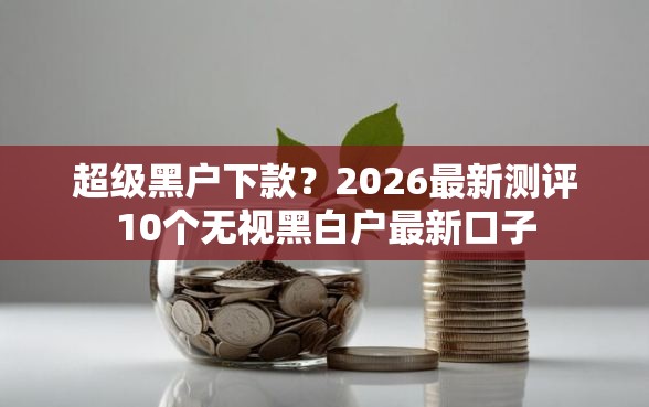 超级黑户下款？2026最新测评10个无视黑白户最新口子