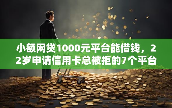 小额网贷1000元平台能借钱，22岁申请信用卡总被拒的7个平台介绍