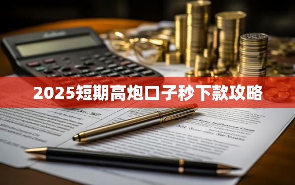 2025短期高炮口子秒下款攻略