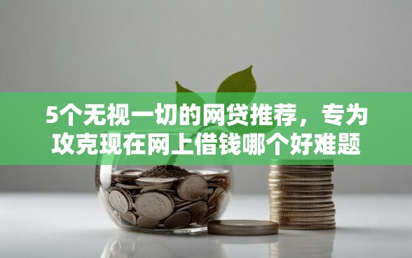 5个无视一切的网贷推荐，专为攻克现在网上借钱哪个好难题