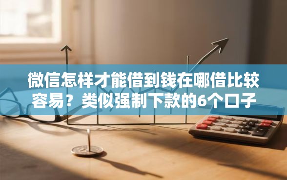 微信怎样才能借到钱在哪借比较容易？类似强制下款的6个口子参考