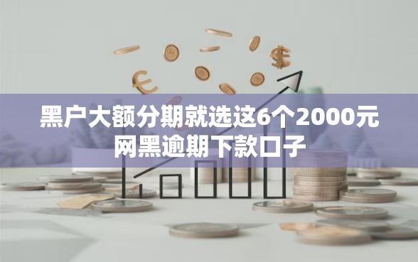 黑户大额分期就选这6个2000元网黑逾期下款口子