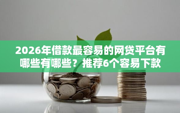 2026年借款最容易的网贷平台有哪些有哪些？推荐6个容易下款的平台