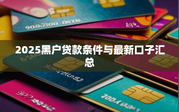 2025黑户贷款条件与最新口子汇总
