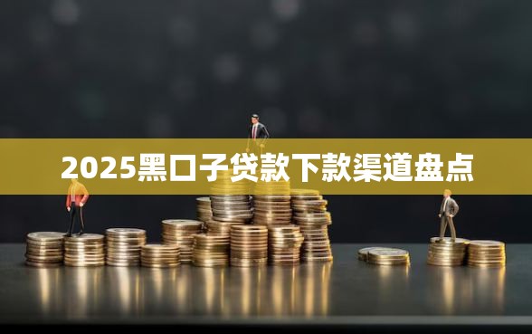 2025黑口子贷款下款渠道盘点