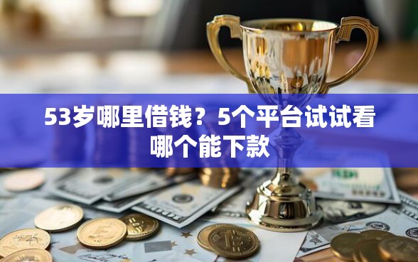 53岁哪里借钱？5个平台试试看哪个能下款