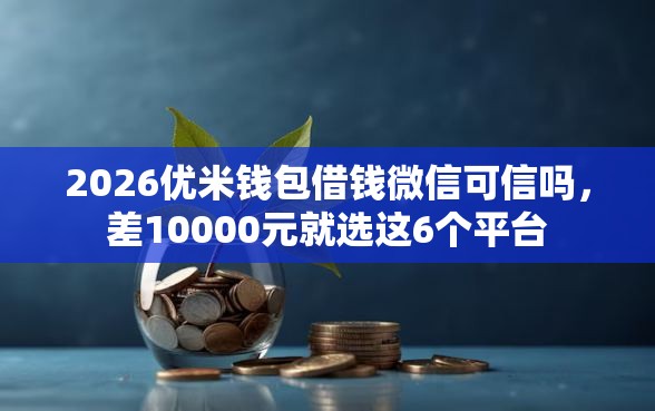 2026优米钱包借钱微信可信吗，差10000元就选这6个平台