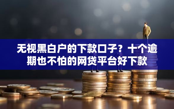 无视黑白户的下款口子？十个逾期也不怕的网贷平台好下款