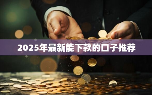 2025年最新能下款的口子推荐