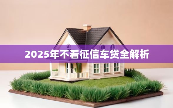 2025年不看征信车贷全解析
