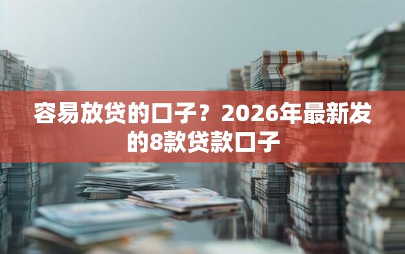 容易放贷的口子？2026年最新发的8款贷款口子