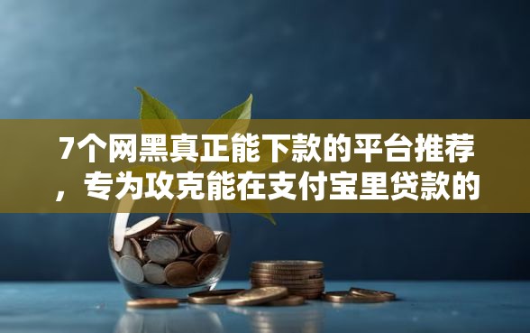 7个网黑真正能下款的平台推荐，专为攻克能在支付宝里贷款的口子难题