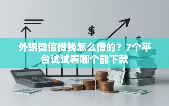 外甥微信借钱怎么借的？7个平台试试看哪个能下款