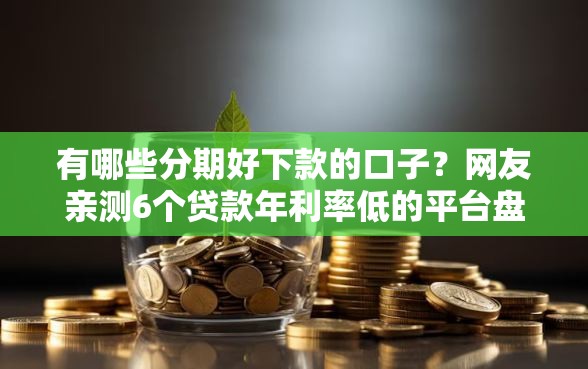 有哪些分期好下款的口子？网友亲测6个贷款年利率低的平台盘点
