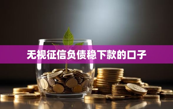 无视征信负债稳下款的口子